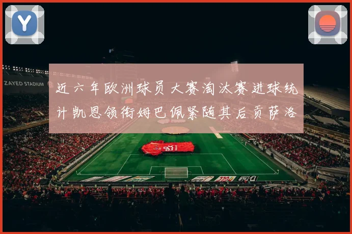 近六年欧洲球员大赛淘汰赛进球统计凯恩领衔姆巴佩紧随其后贡萨洛表现不俗